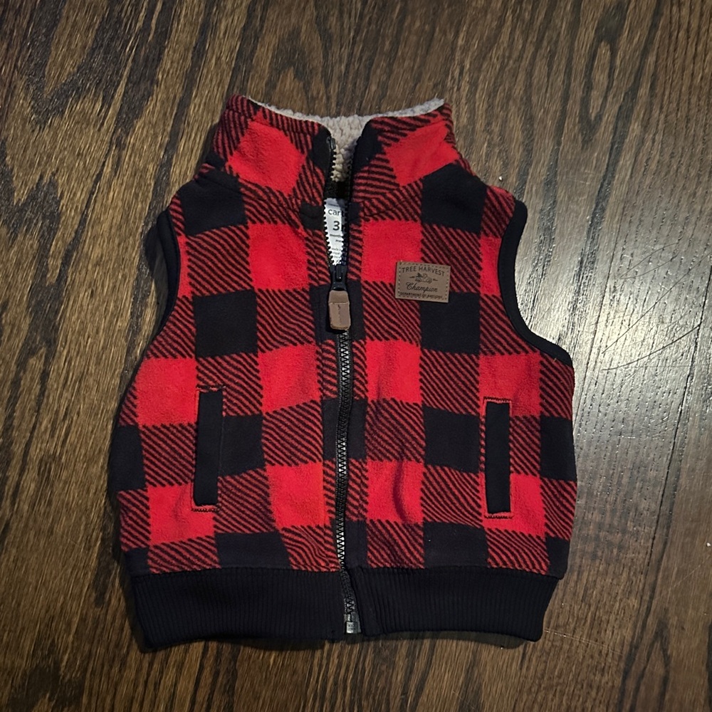 Buffalo Plaid Kids Vest